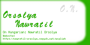 orsolya nawratil business card